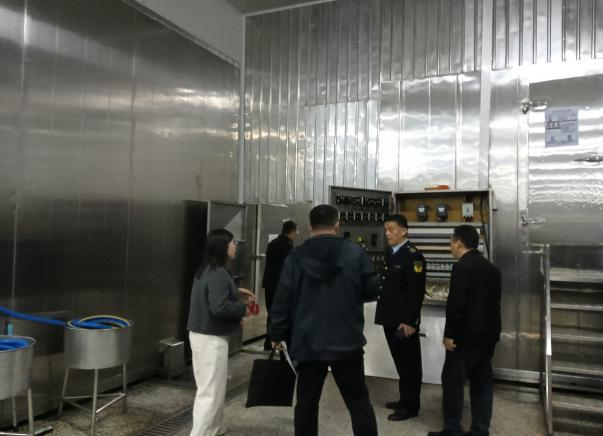 安全管理部門對健達公司進行安全隱患問題復查工作